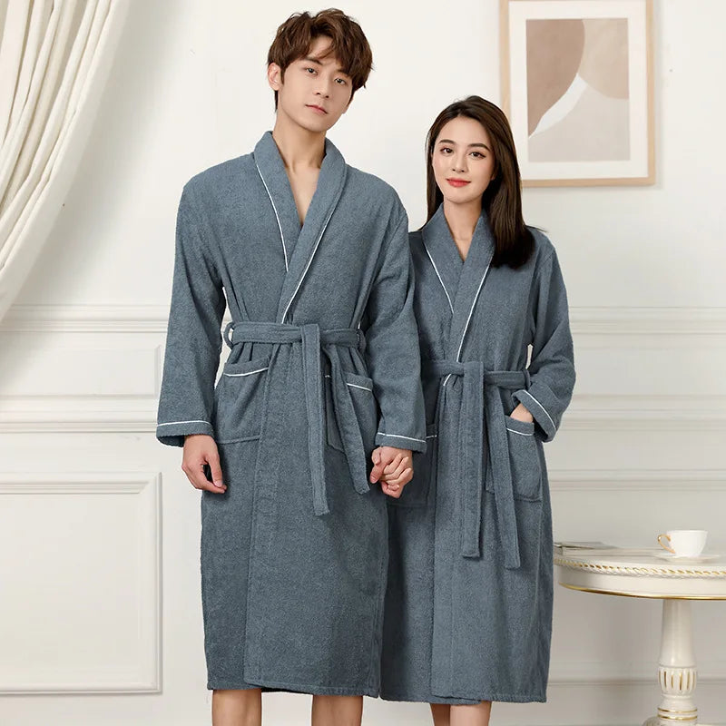 Japanese Couples Long Thick Robe – Japanese Oni Masks