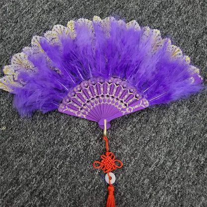 Japanese Folding Feather Hand Fan - product image 14