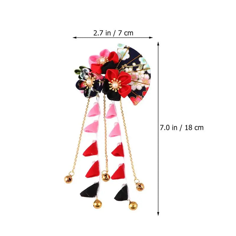 Japanese Women Flower Hair Clip