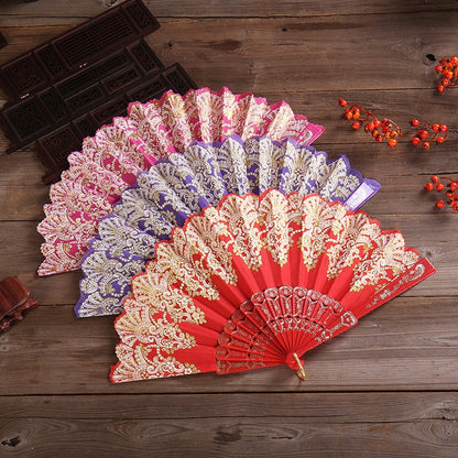 Japanese Plastic Folding Hand Fan - product image 13