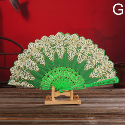 Japanese Plastic Folding Hand Fan - product image 8