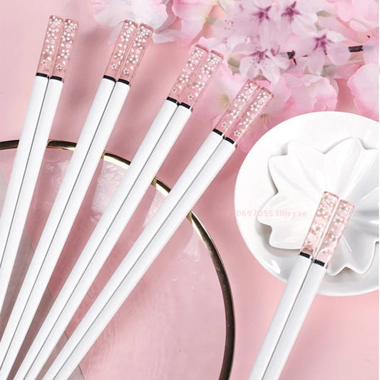Amber Sakura Japanese Chopsticks Pair