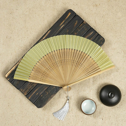 Folding Japanese Wooden Hand Fan - product image 7