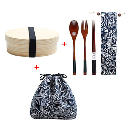 Single Layer Japanese Wooden Bento Box - product image 4