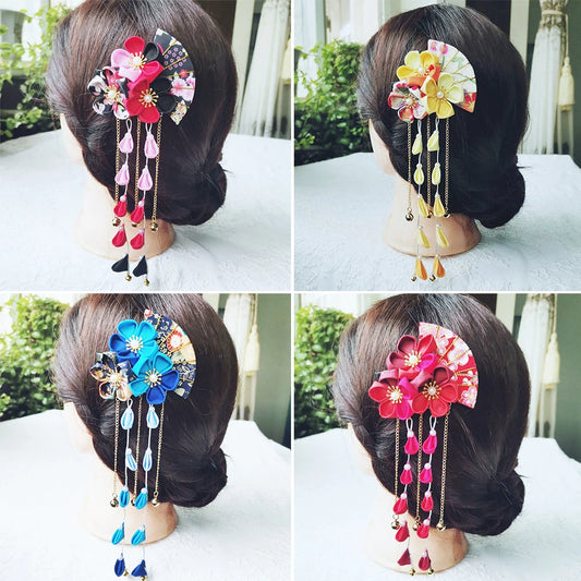 Japanese Kanzashi Flower Hair Clip