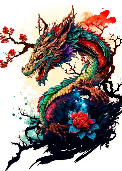 Japanese Dragon Canvas Painting - product image 9