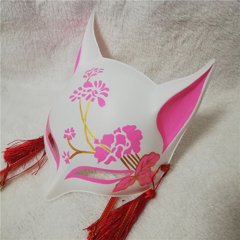 Sakura Bloom Japanese Kitsune Mask