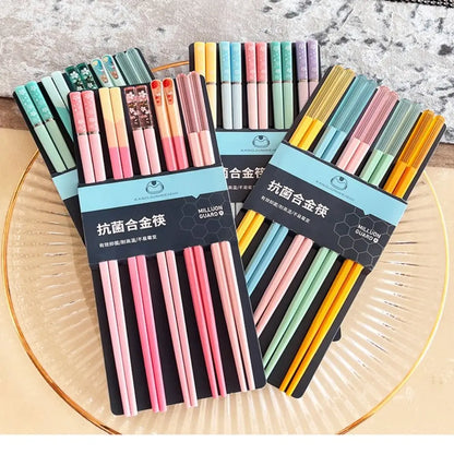 Colorful 5 Pairs Japanese Chopsticks - product image 3