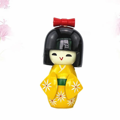 Yellow Japanese Kokeshi Doll - product image 5