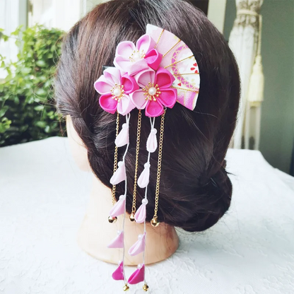 Japanese Kanzashi Flower Hair Clip - product image 4