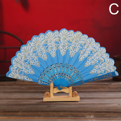 Japanese Plastic Folding Hand Fan - product image 4