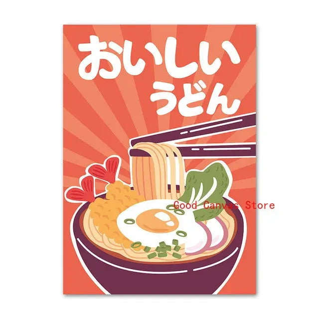 Japanese Food Posters Wall Art