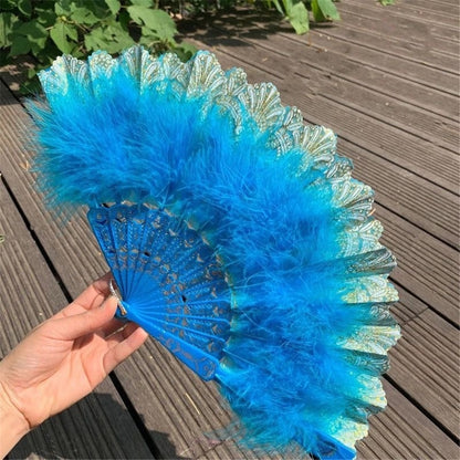 Feather Hand Fan Japanese Style - product image 6