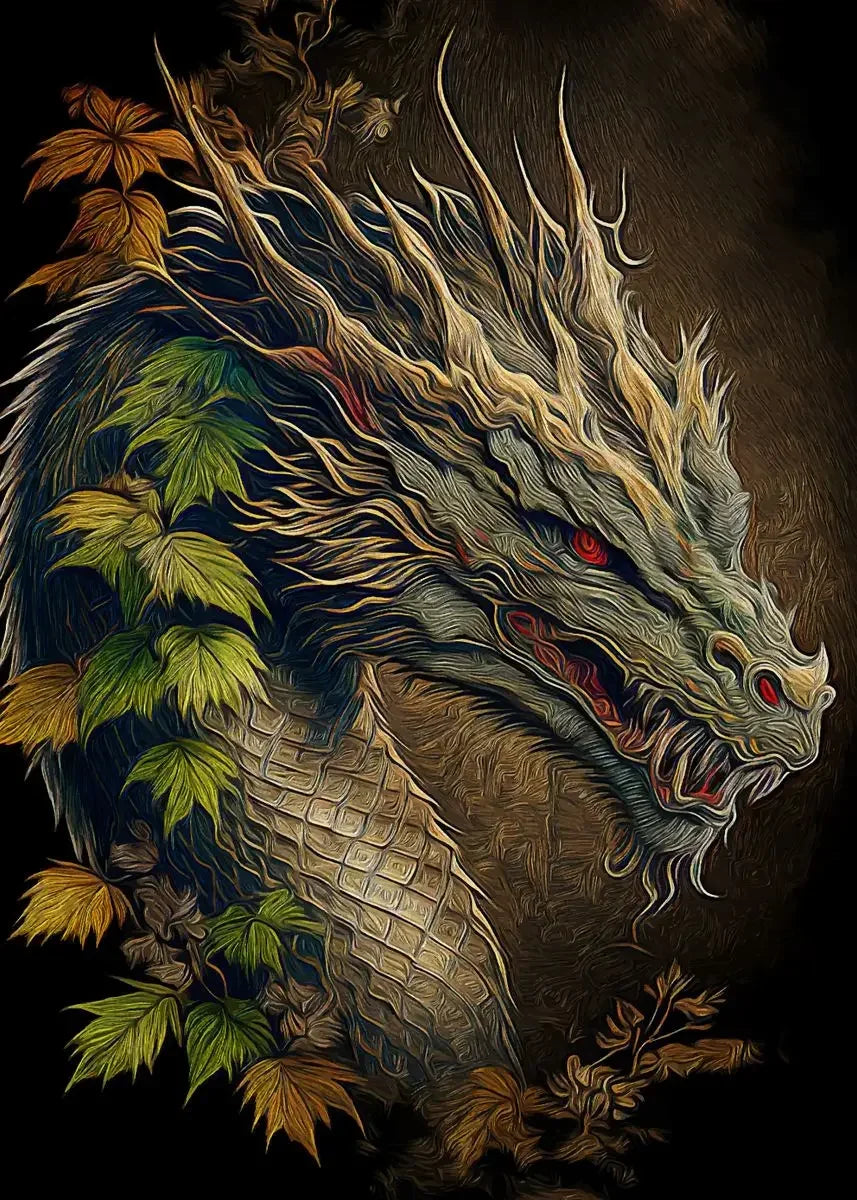 Japanese Dragon Canvas Painting