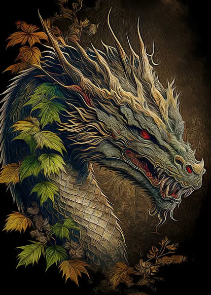 Japanese Dragon Canvas Painting - product image 22