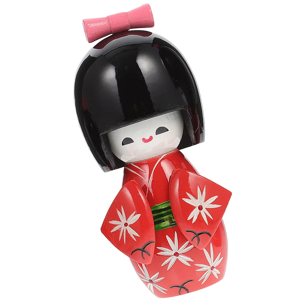 Red Kokeshi Doll