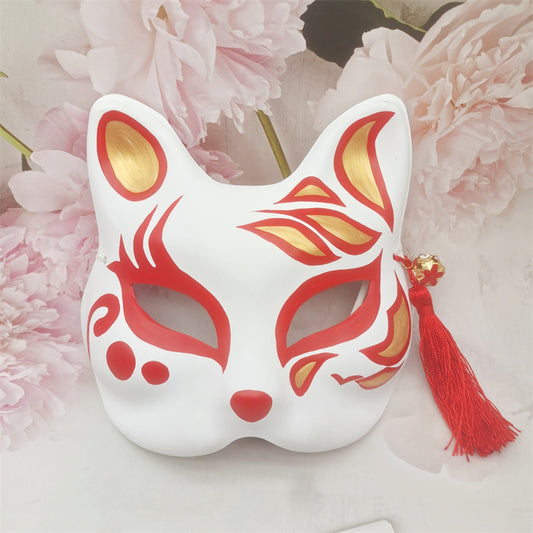 Scarlet Blaze Japanese Kitsune Mask