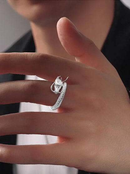 Silver Color Dragon Ring - product image 3