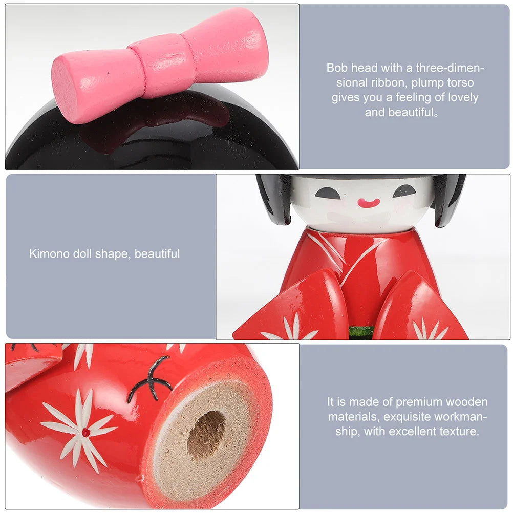 Red Kokeshi Doll