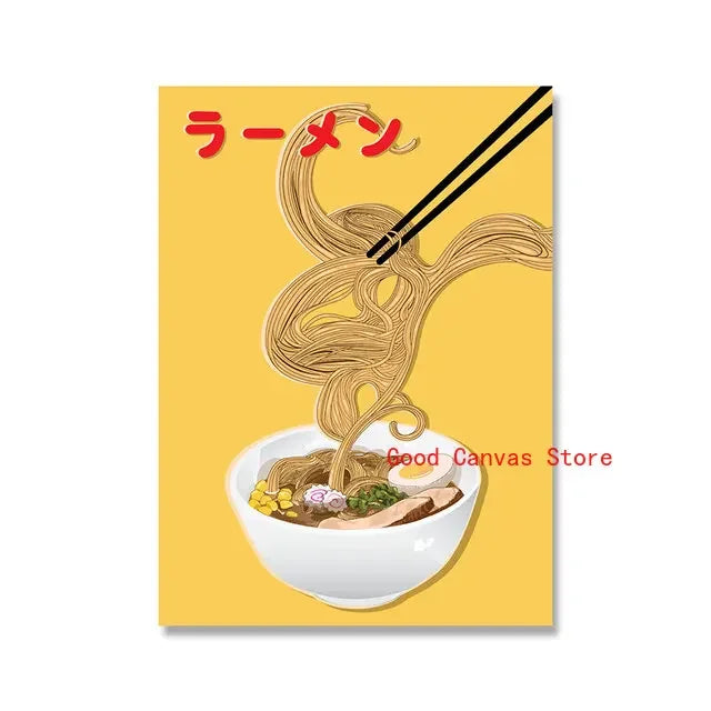 Japanese Food Posters Wall Art