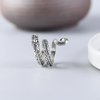 Japanese Spiral Dragon Ring - product image 2