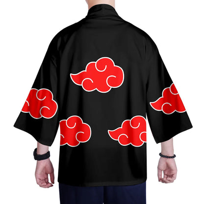 Japanese Red Cloud Pattern Cardigan - product image 4