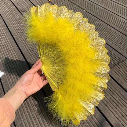 Feather Hand Fan Japanese Style - product image 14