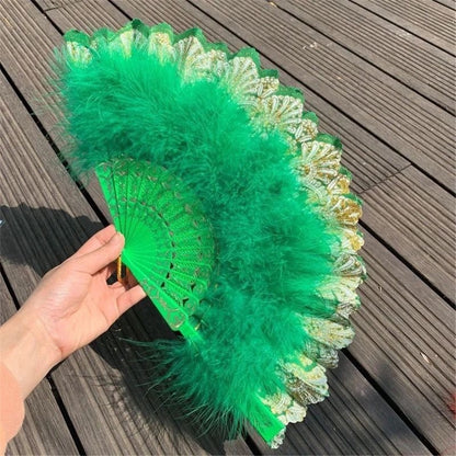 Feather Hand Fan Japanese Style - product image 4