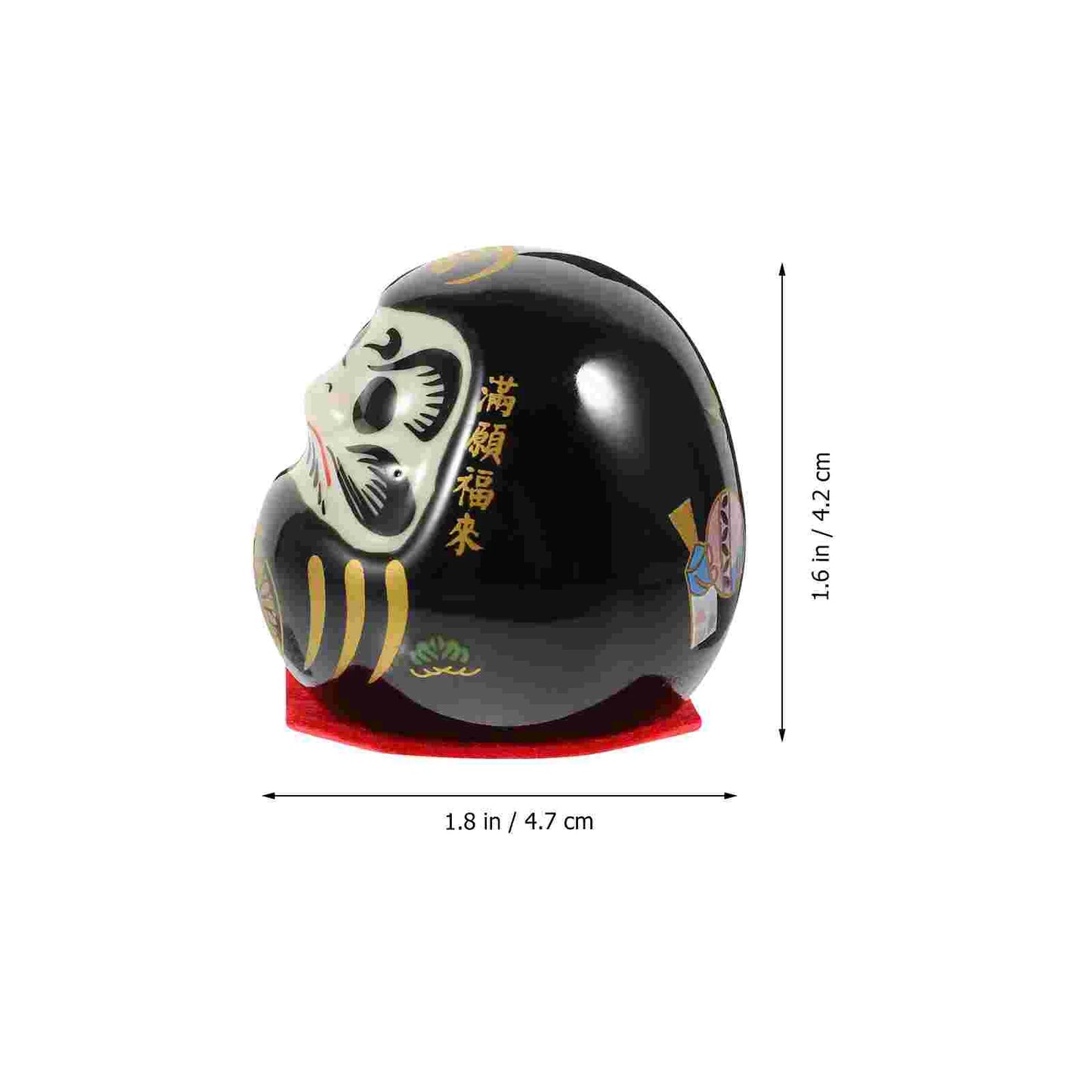 Black Dharma Eggs Daruma Doll