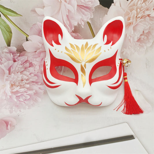 Spirit Cat Halloween Kitsune Mask