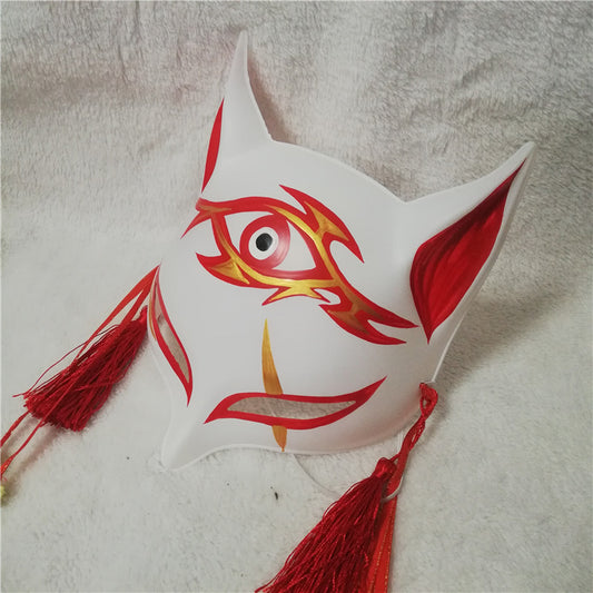 Third Eye in Red - Japanese Fox Mask