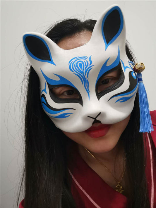 Vermilion Guardian Kitsune Mask