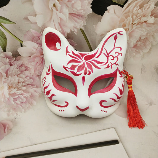 Vermilion Spirit Japanese Kitsune Mask