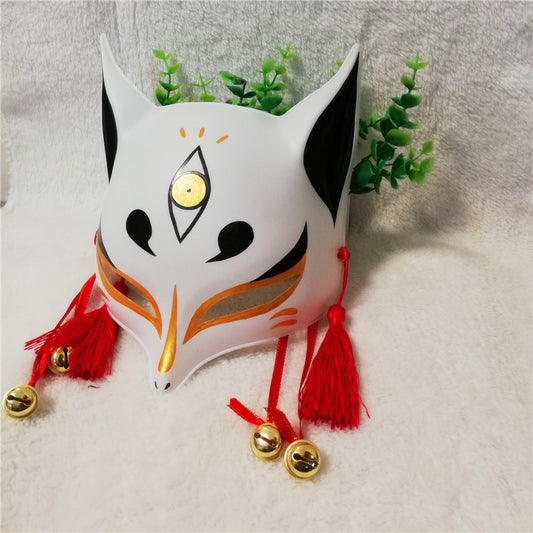 Yellow Oracle - Japanese Kitsune Mask