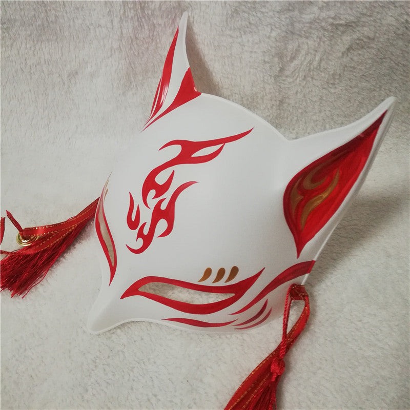 Kitsune Costume Mask Man Woman – Japanese Oni Masks