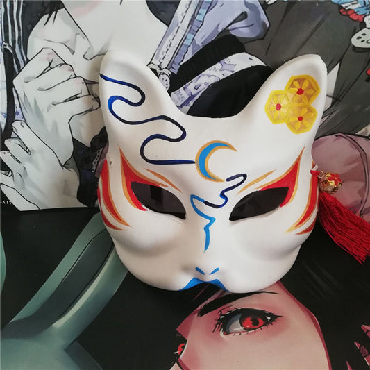 Samurai Anime Cat Japanese Mask