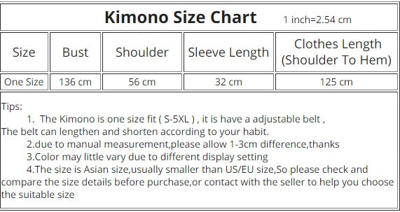 traditional kimono size