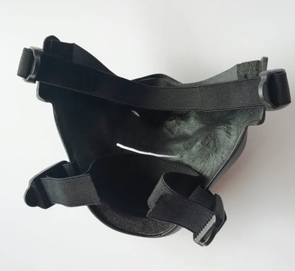 White Oni Mask Half Face