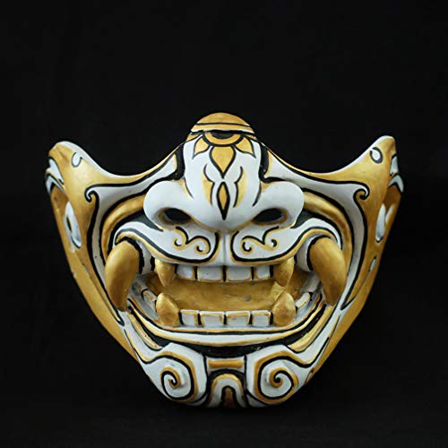 golden samurai half mask
