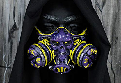 purple skull mask