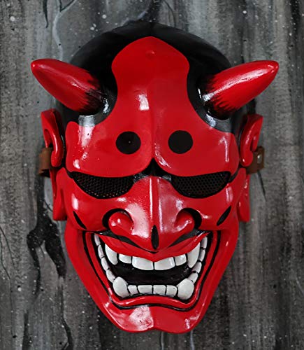 red kabuki mask
