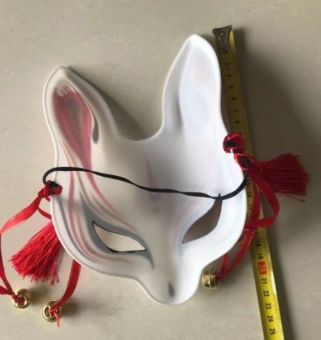 hand painted fox mask size
