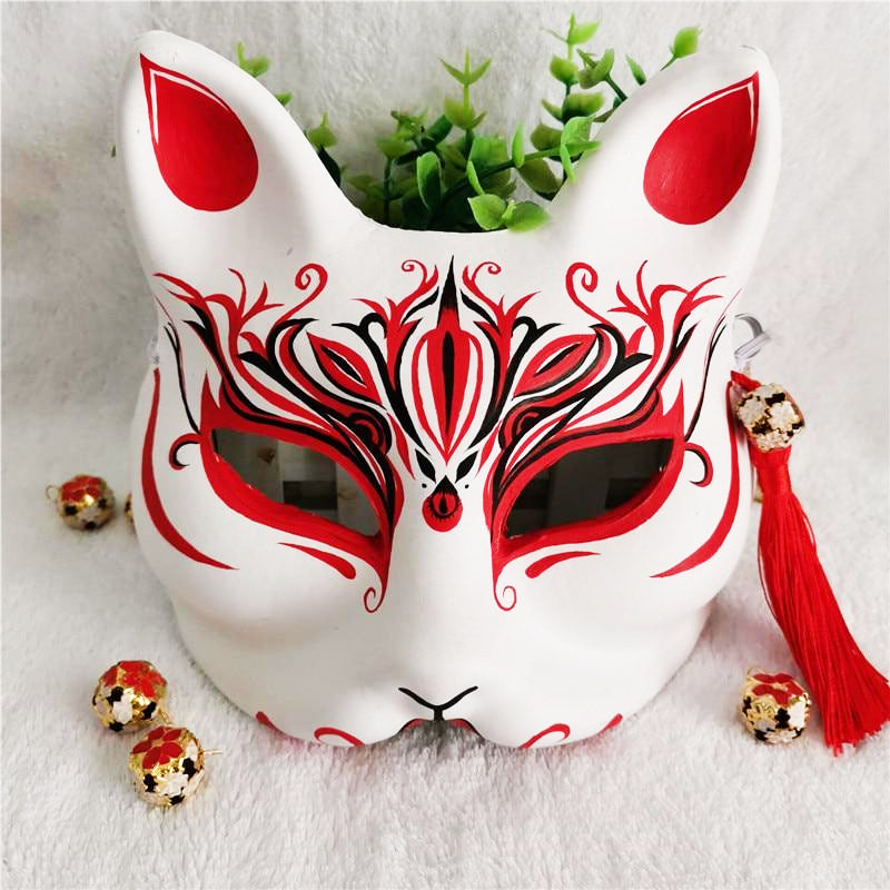 Fox Kitsune Mask Red – Japanese Oni Masks