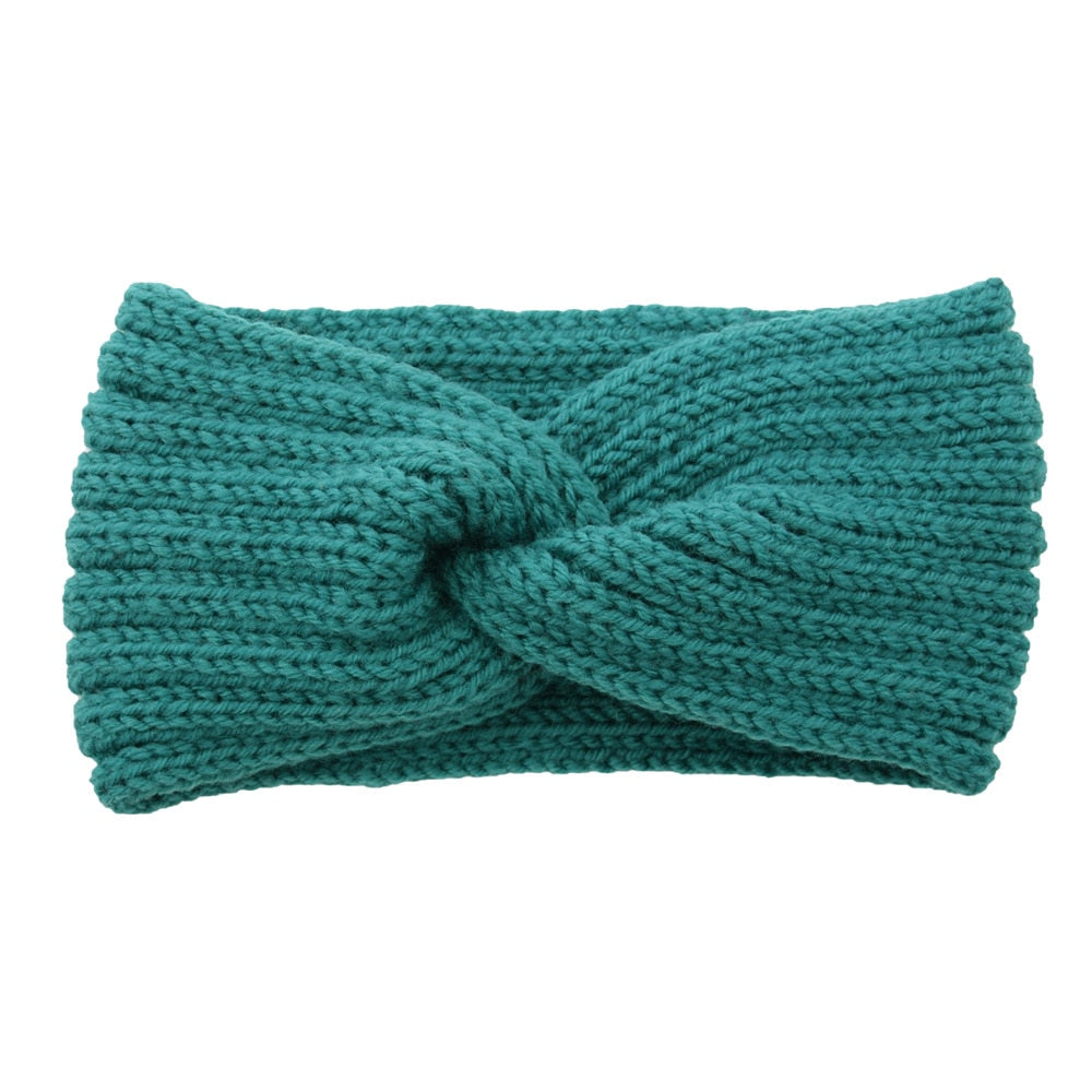 knitting cross headband