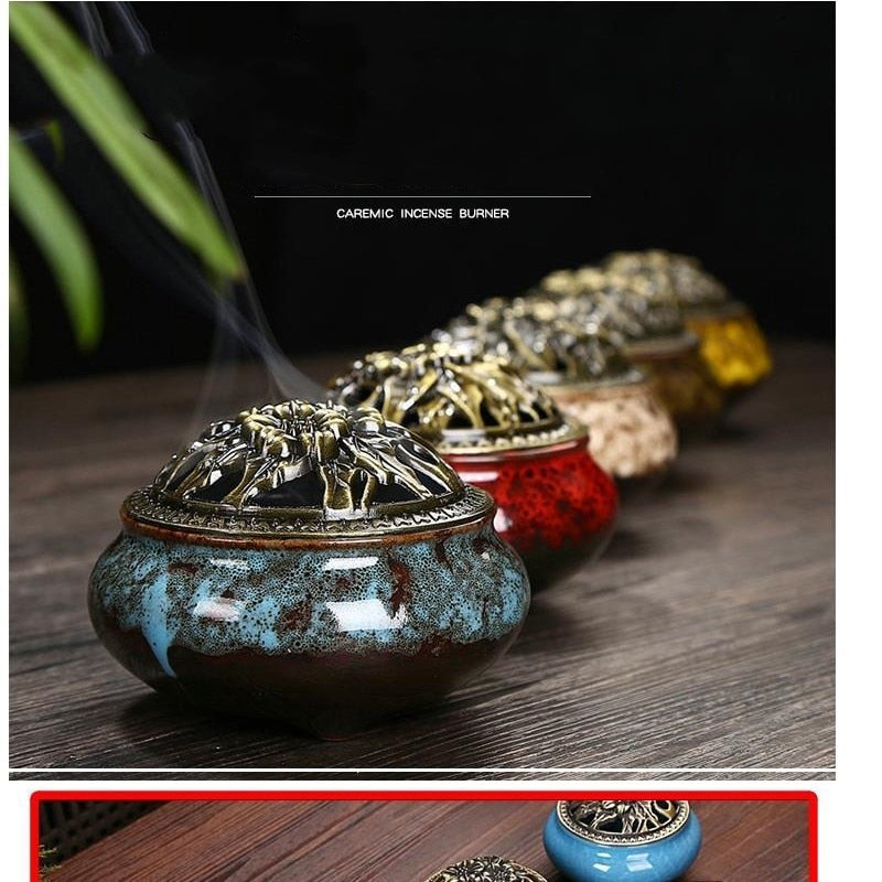 ice cracked incense burner