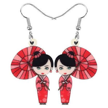 kimono girl earring