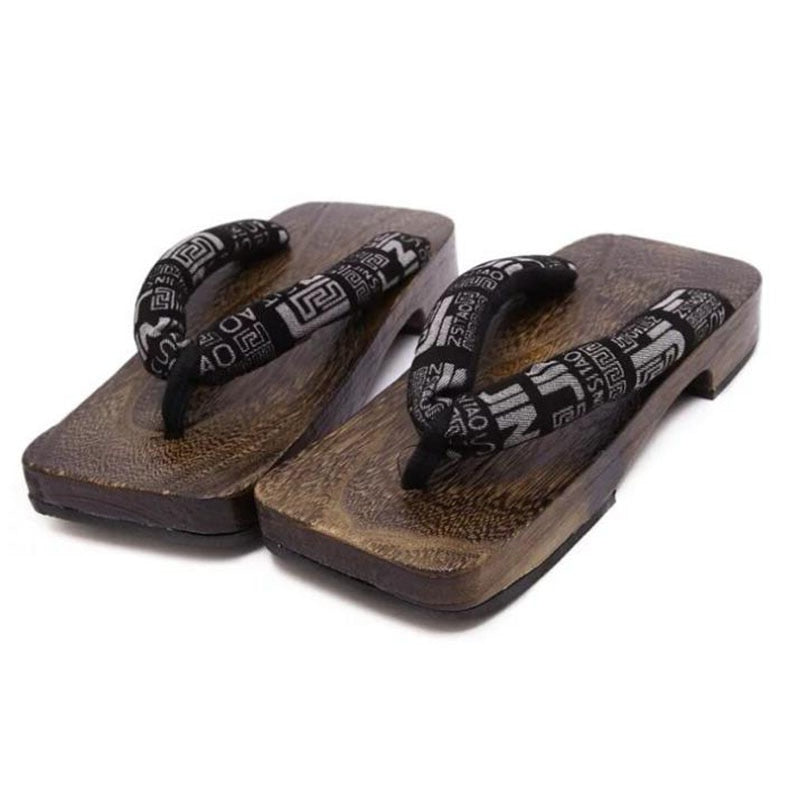 flat foot wooden sandals