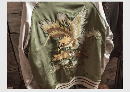double faced bomber jacket