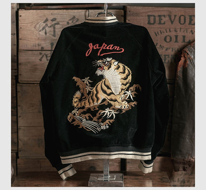 double faced bomber jacket