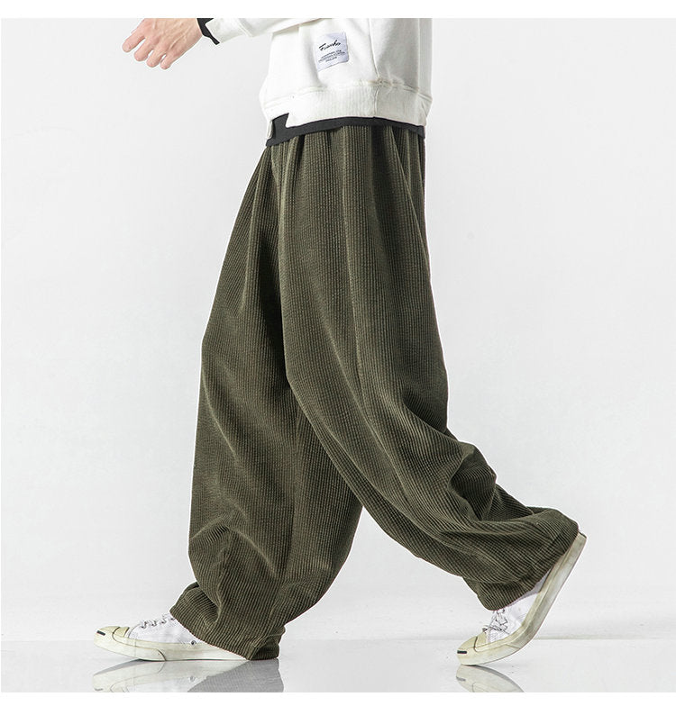 Green Loose Fit Japanese Pants – Japanese Oni Masks